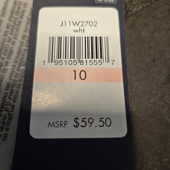 NWT- Tommy Hilfiger White Denim Shorts Cuffed Cotton Stretch Casual WOMENS SZ 10 - Picture 6 of 8